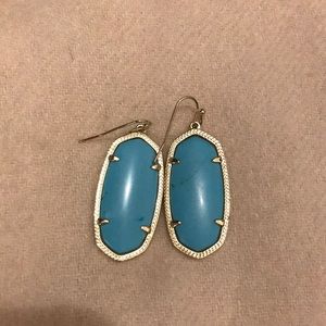 Kendra Scott turquoise gold earrings